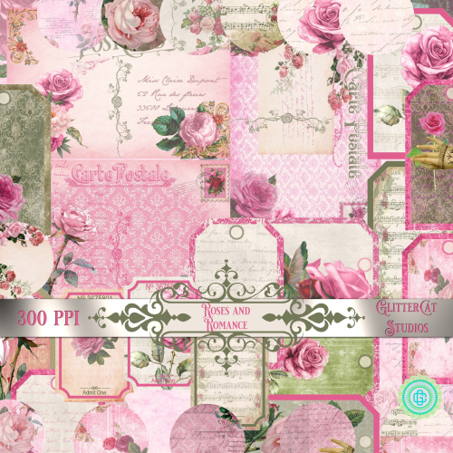 "Roses and Romance" Junk Journal Kit